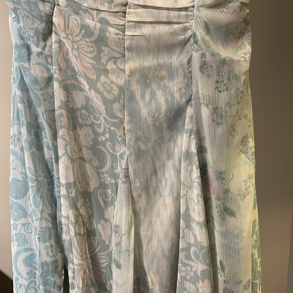 NWOT Free People Gorgeous mixed media ocean combo  heart to heart midi dress. 4 - Picture 10 of 16